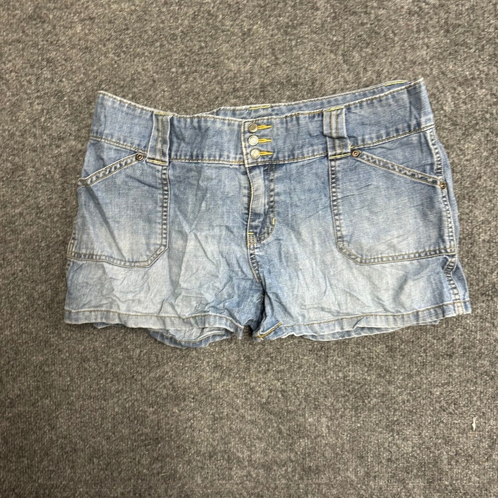Old Navy Denim Shorts Womens Size 12 Light Wash Blue Cotton Casual Pocket Y2K